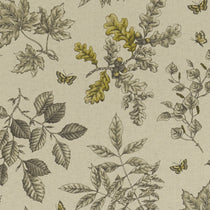 Hortus Charcoal Ochre Fabric by the Metre